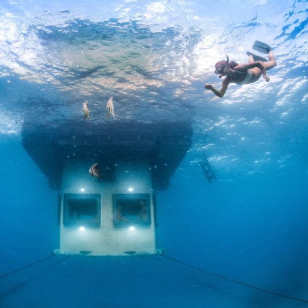 Manta hotel underwater